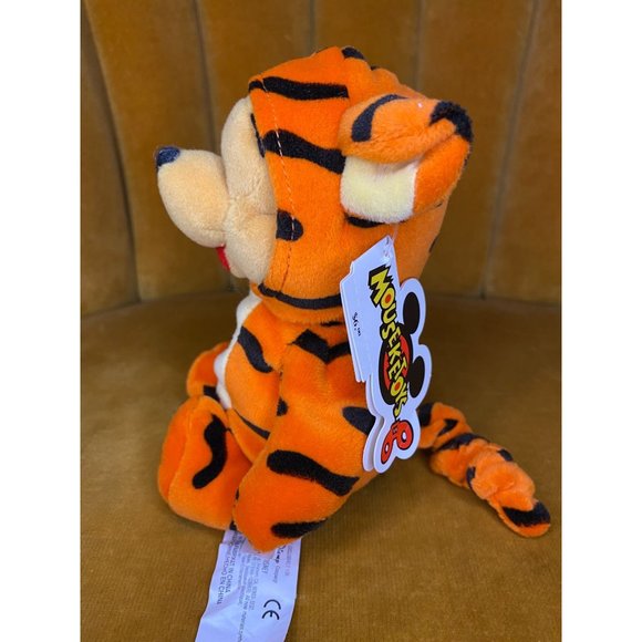 DISNEY POOH AS TIGGER - Mini Bean Bag 8" - NWT - 1999 - Winnie the Pooh Plush - Picture 4 of 8